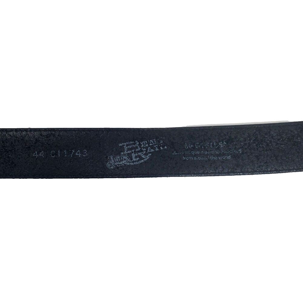 Justin Men’s Black Leather Belt Size 44 Made In USA Full Grain Classic 1.5" Wide - Picture 7 of 8